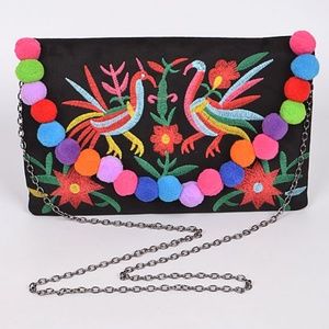 bohemian boho ethnic clutch bag